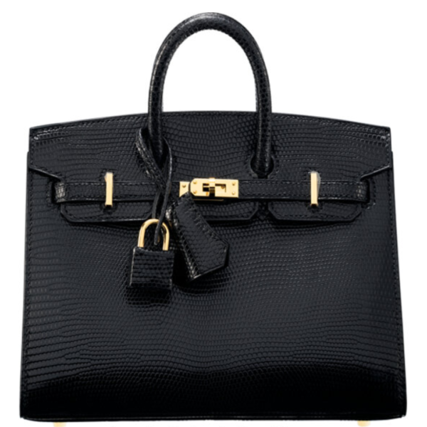 Hermès Birkin 20 Black Niloticus Lizard  Sellier