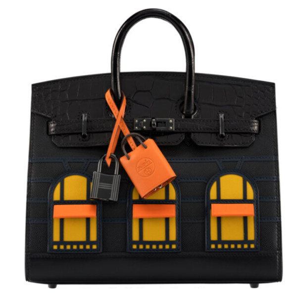 Hermès 20cm So Black Matte Alligator Midnight Faubourg Birkin Sellier