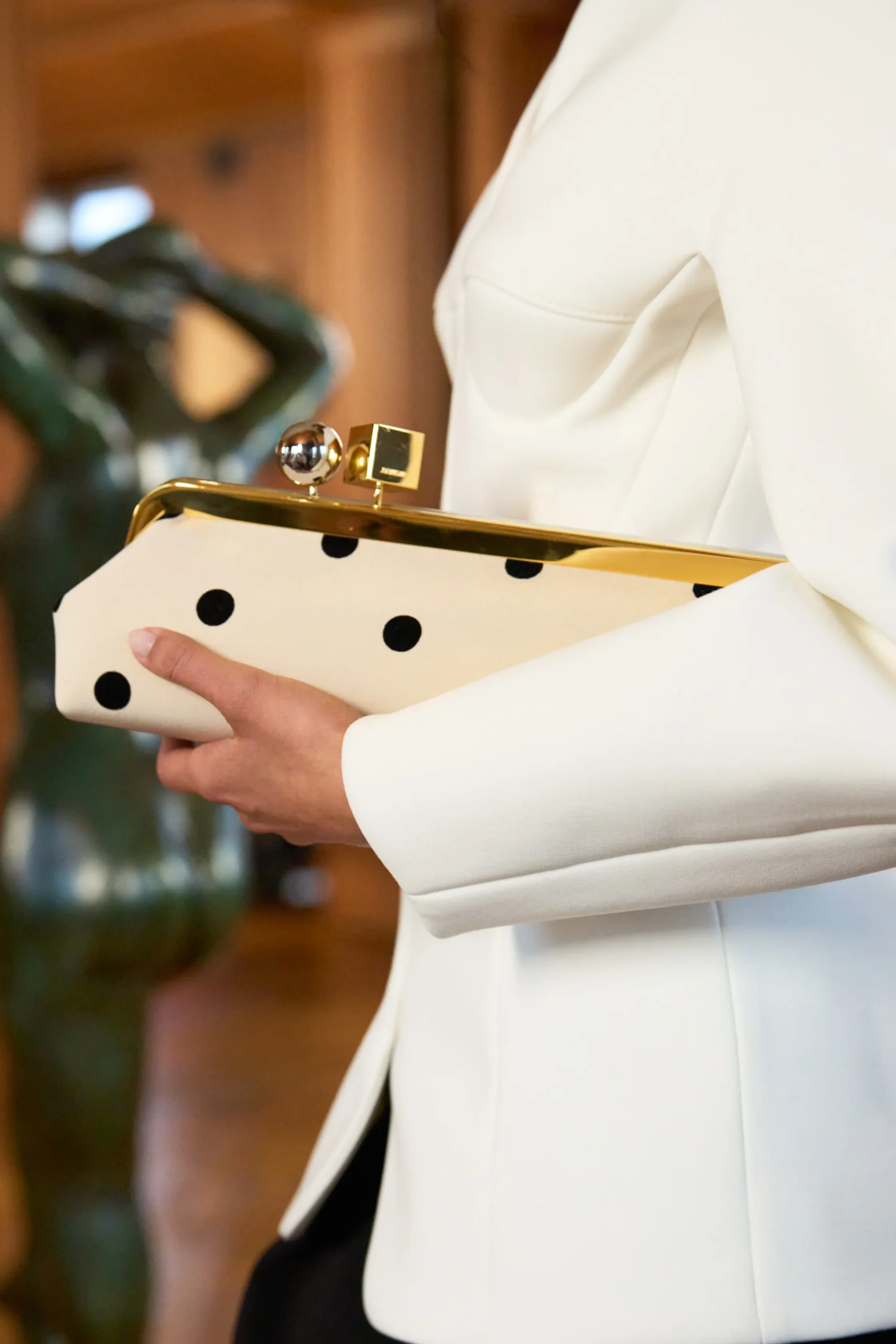 Jacquemus La Croisière Polka Dot Salon clutch Spring 2025