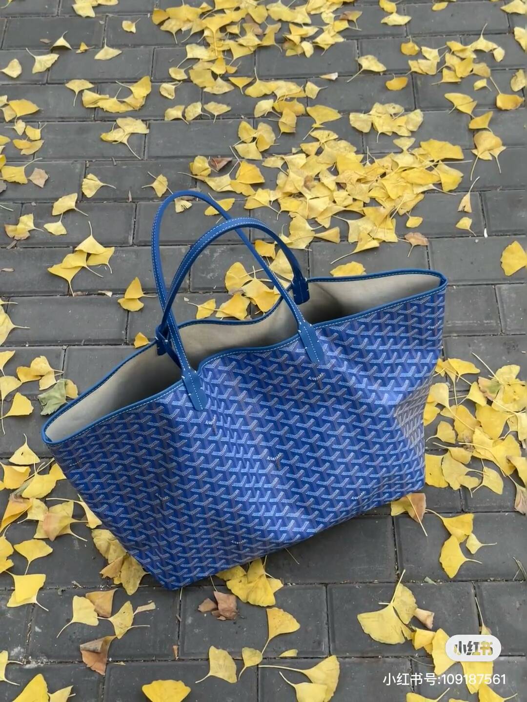 Goyard GM Saint Louis Tote Blue