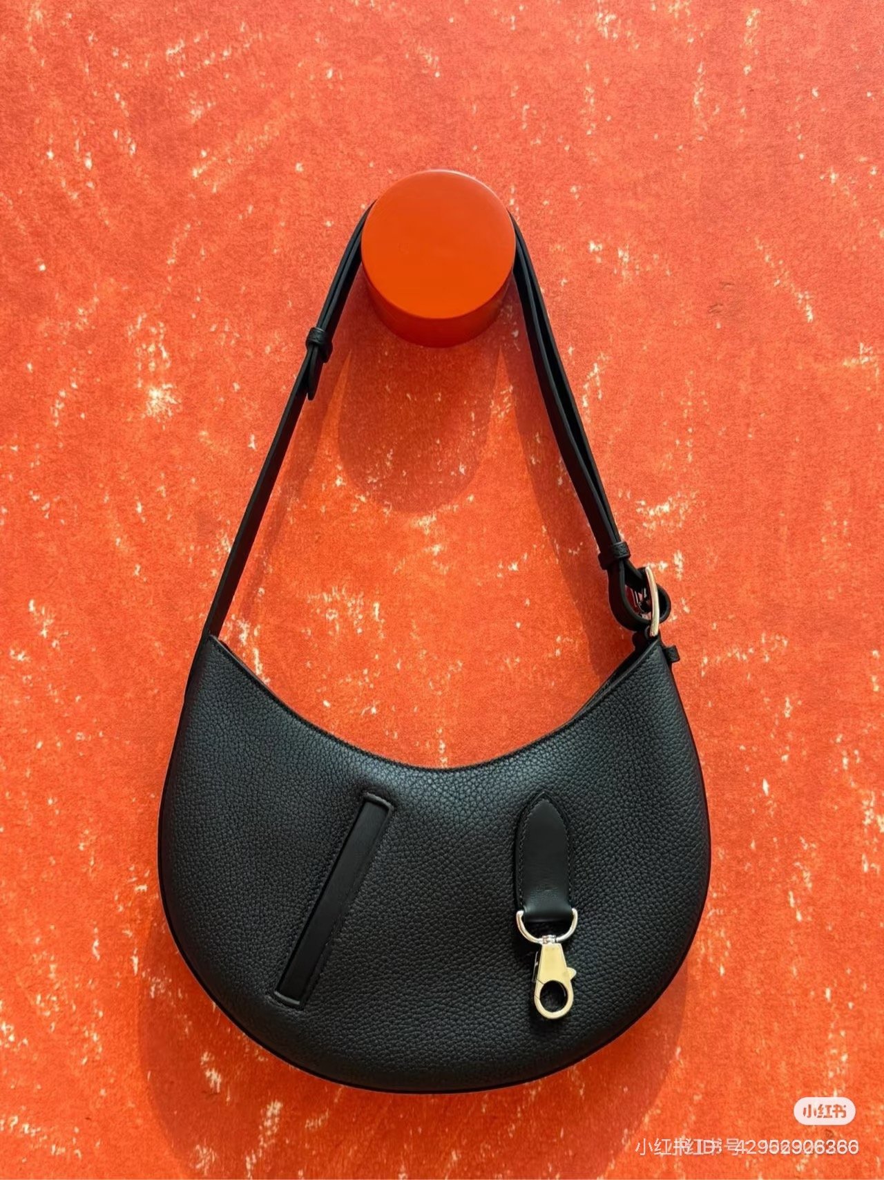 Hermès Black Togo Swift P'tit Arçon 