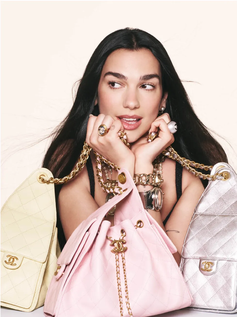 Dua Lipa Chanel 25 Bag Campaign 