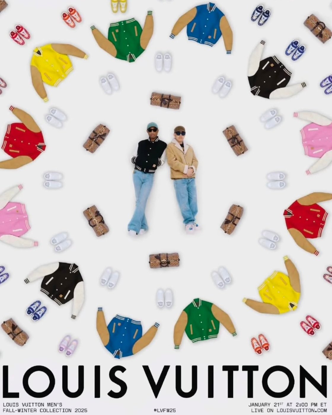 Pharrell & NIGO’s Louis Vuitton Fall/Winter 2025 Collection | Louis Vuitton men’s fall/winter 2025 | lv mens fw25 | Louis Vuitton bags | Louis Vuitton 2025 | Louis Vuitton speedy p9 | Pharrell Williams | NIGO x Louis Vuitton | NIGO