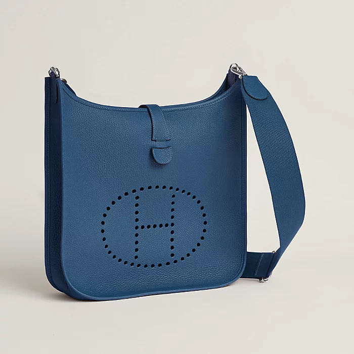 Hermès Evelyne III 33 bag bleu Tie