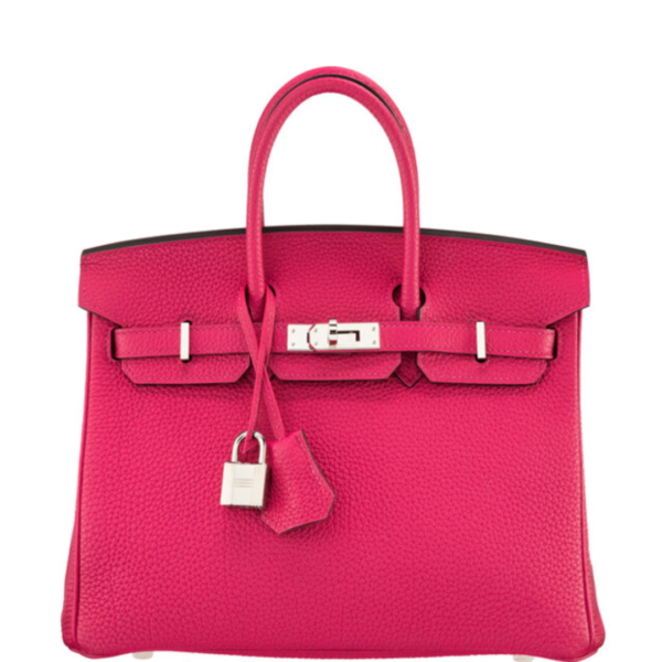 Hermès 25cm Rose Mexico Togo Leather Birkin