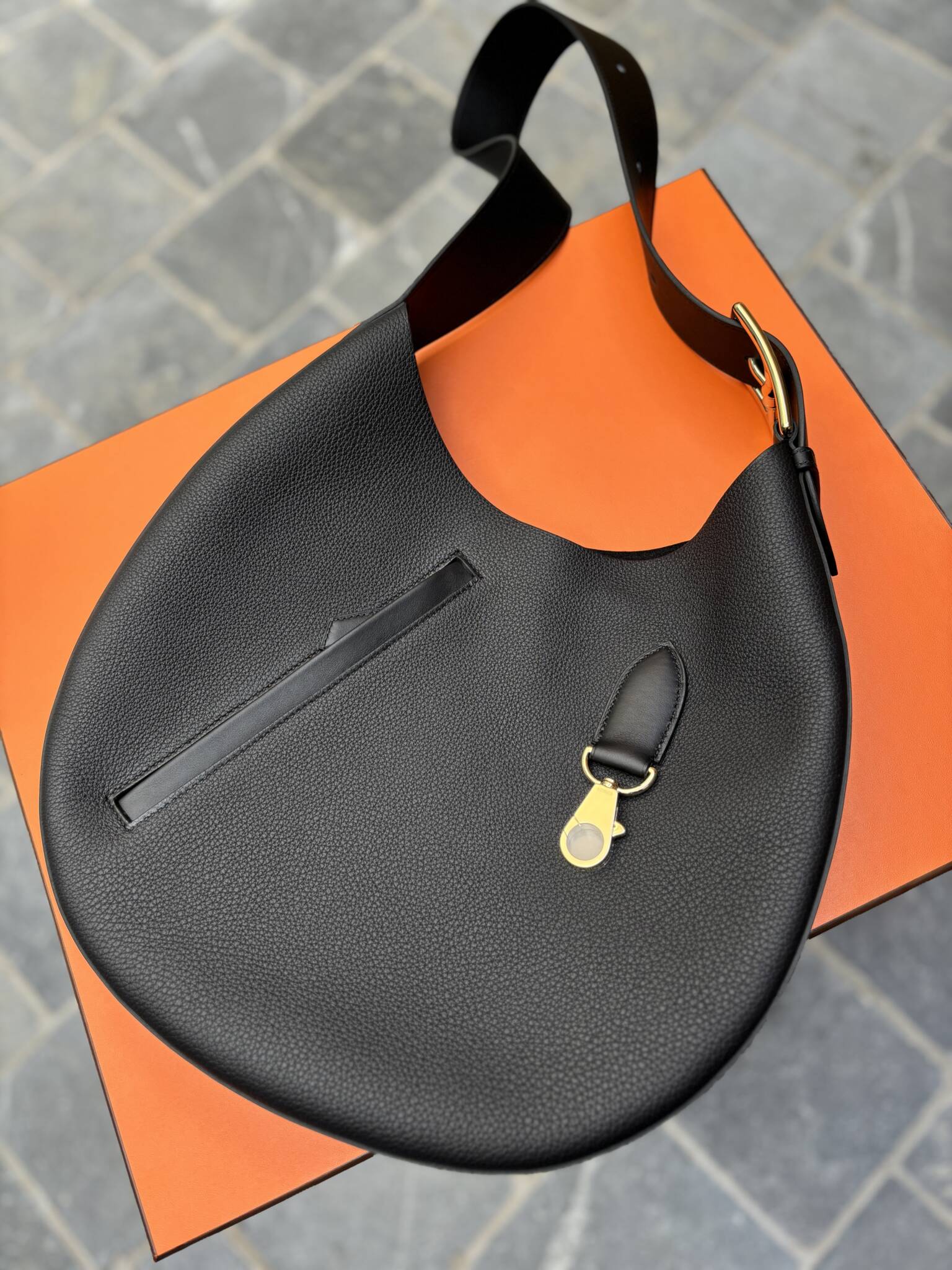 hermès Arçon black togo permabrass hardware