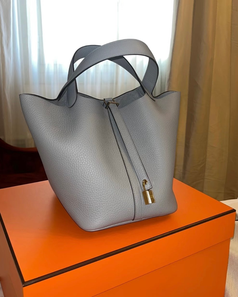 Hermès Picotin Lock Bag Gris Pantin