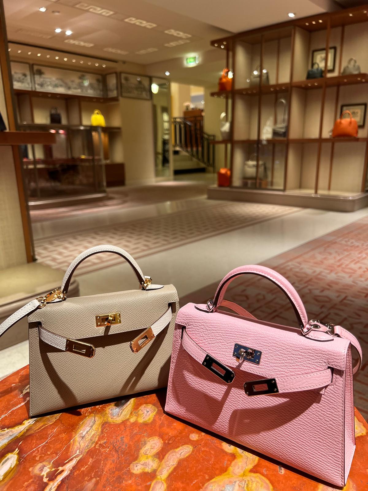 Hermès mini kelly ii epsom and chevre