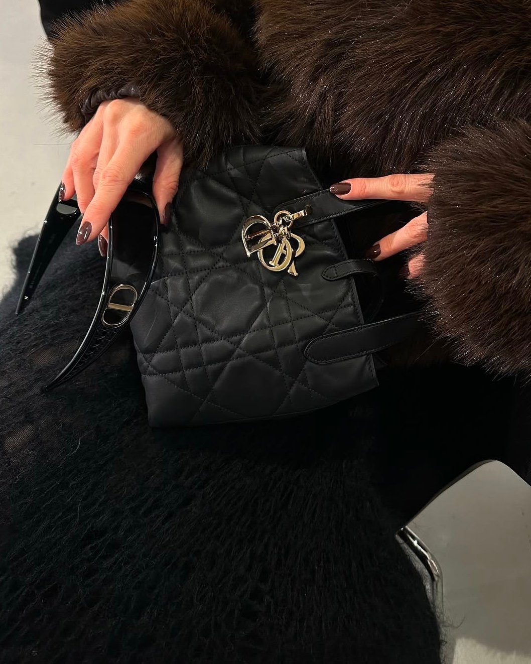 Dior Black Small Toujours Vertical Tote