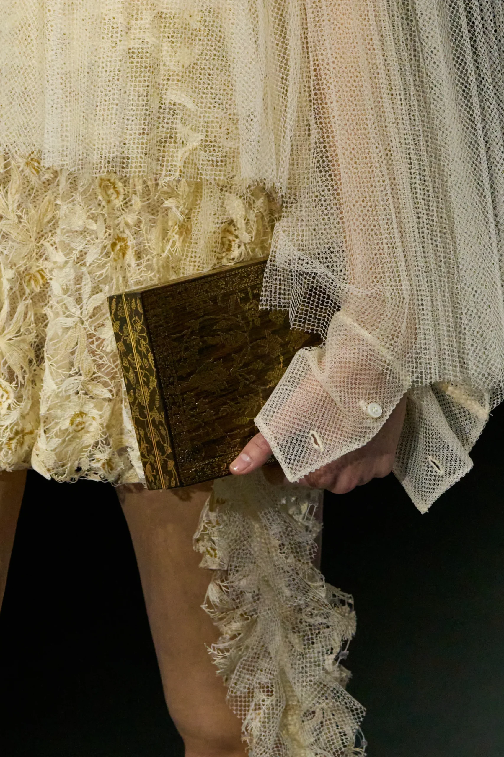 Dior Fall Winter 2025 gold box clutch