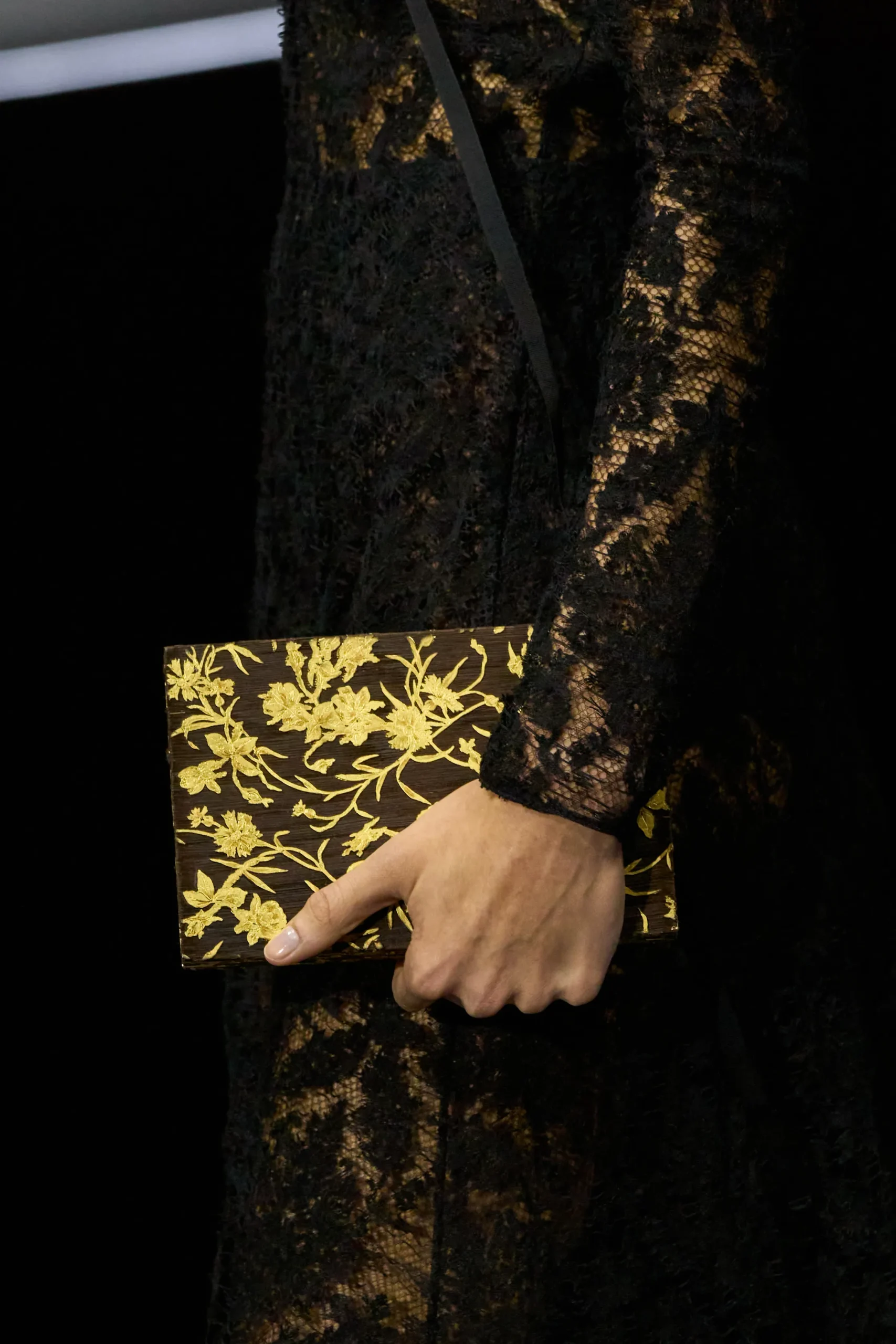 Dior Fall Winter 2025 gold box clutch