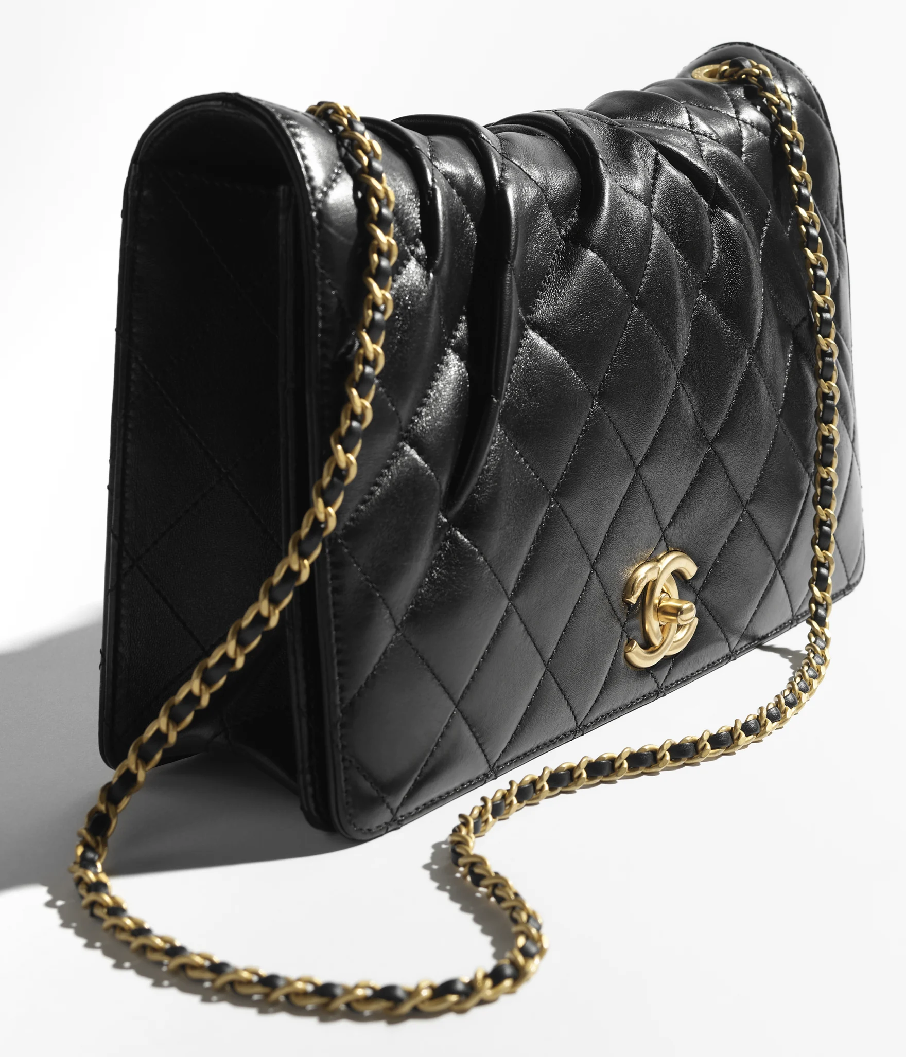 chanel black Large Flap Bag 25s