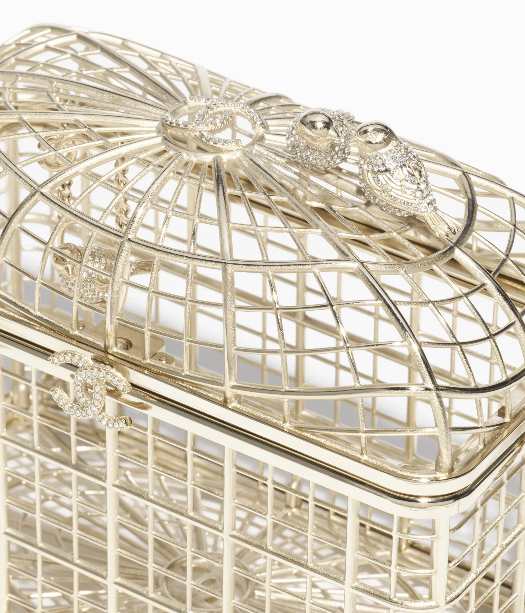 chanel birdcage Minaudière spring summer 2025 gold