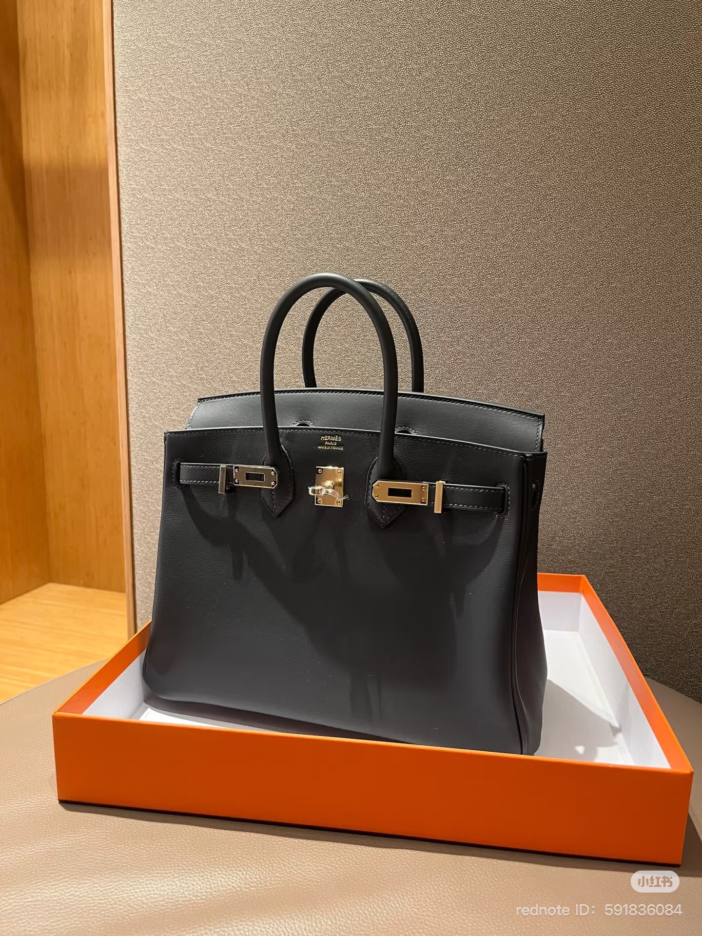 hermès Ardoise box calf leather birkin palladium hardware