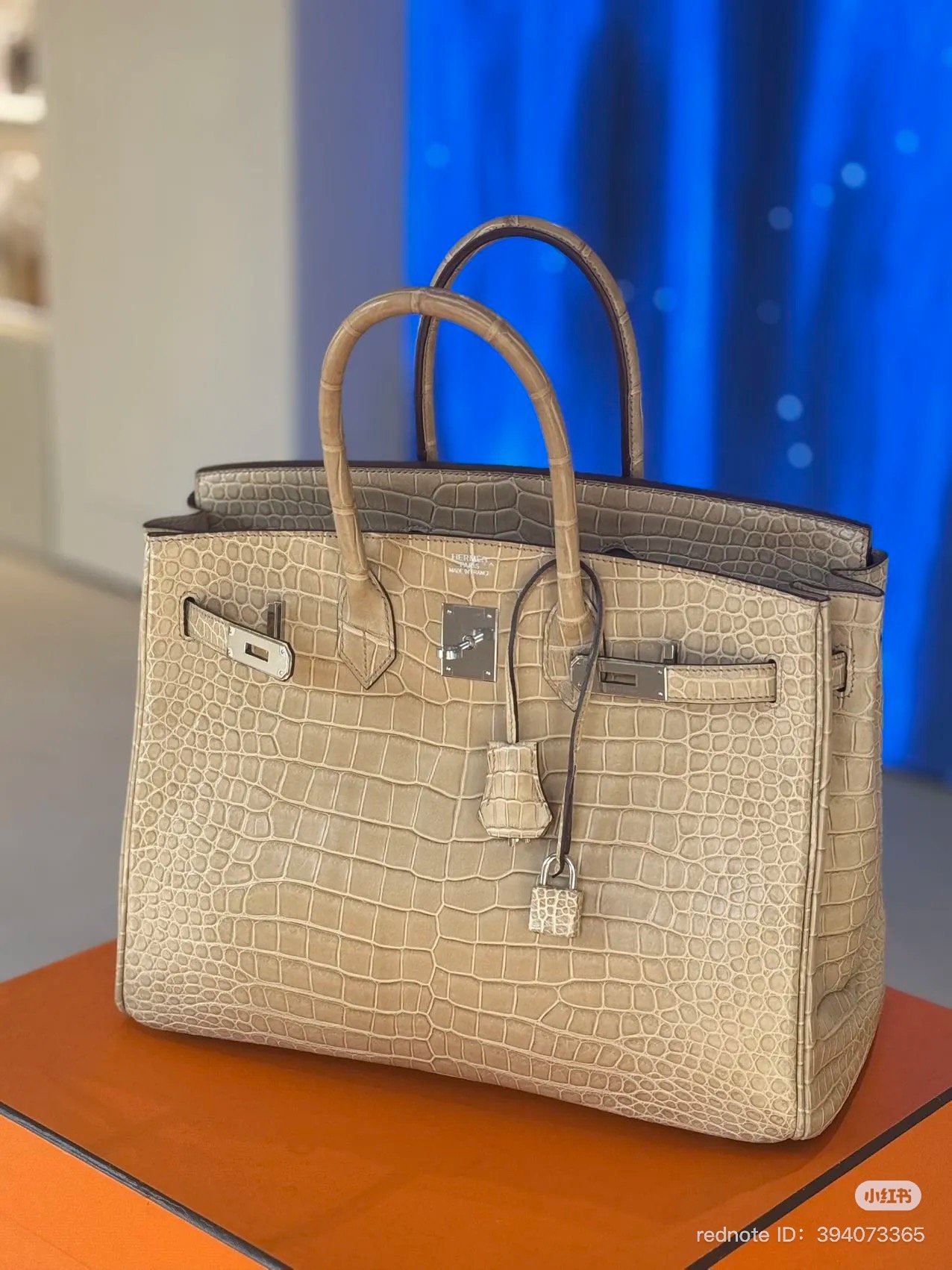 hermès Poussière crocodile birkin gold hardware