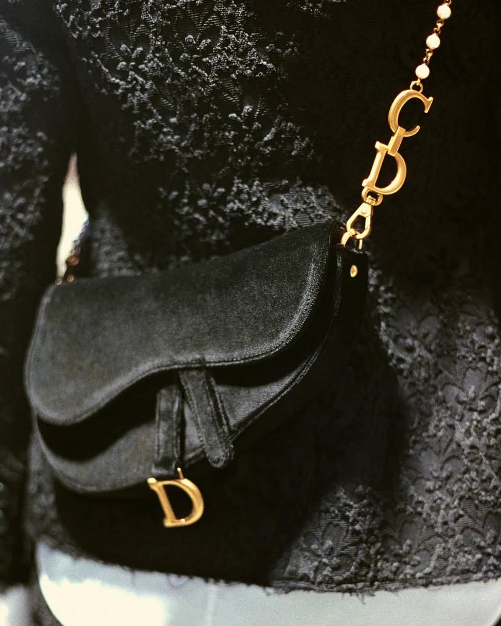 Dior Fall Winter 2025 saddle bag with chain