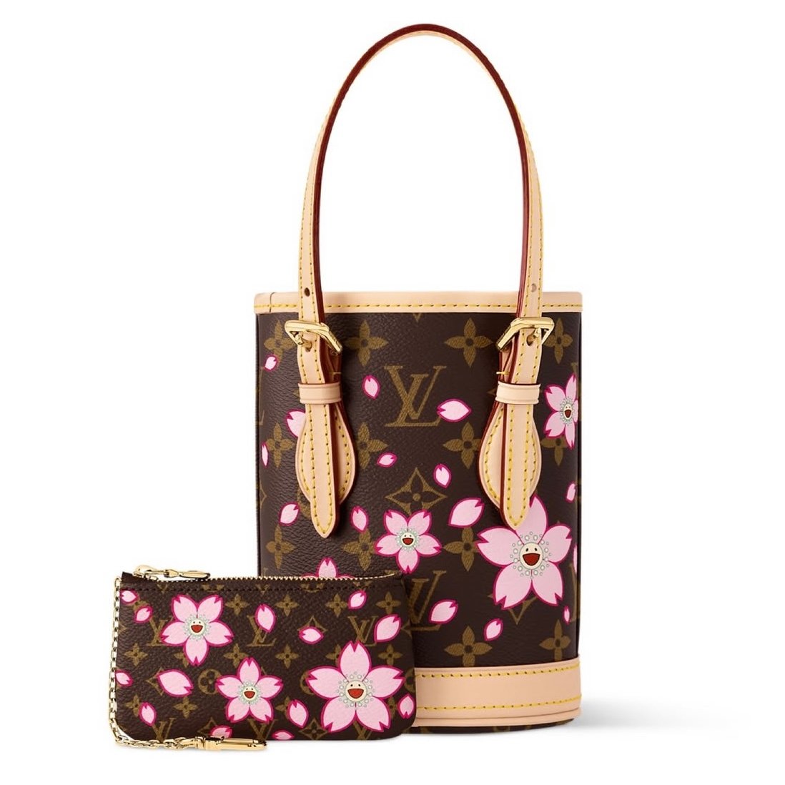 louis vuitton murakami cherry blossom 2025 nano bucket