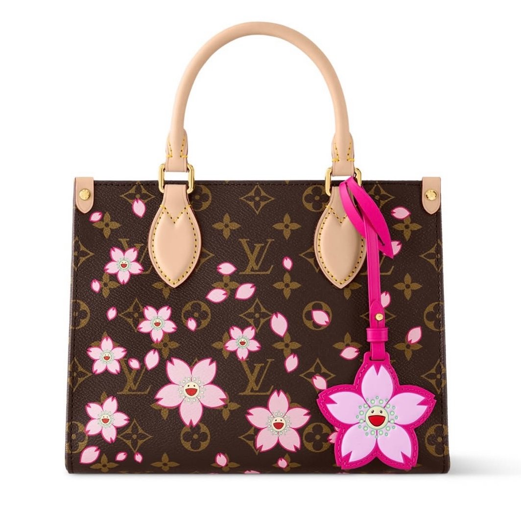 louis vuitton murakami cherry blossom 2025 onthego tote