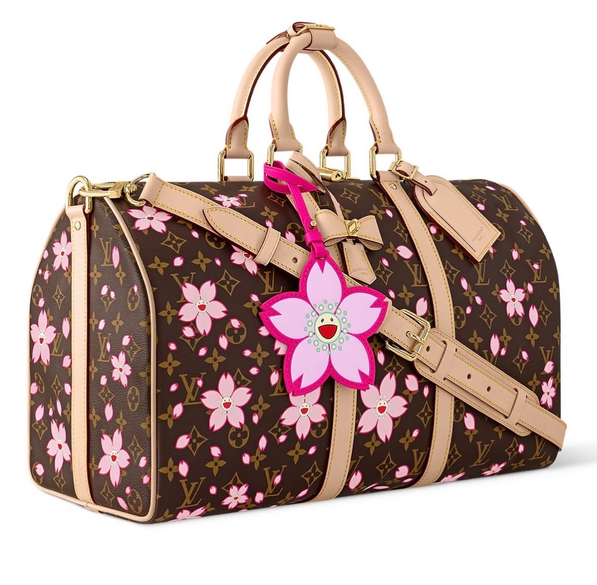 louis vuitton murakami cherry blossom 2025 keepall 45