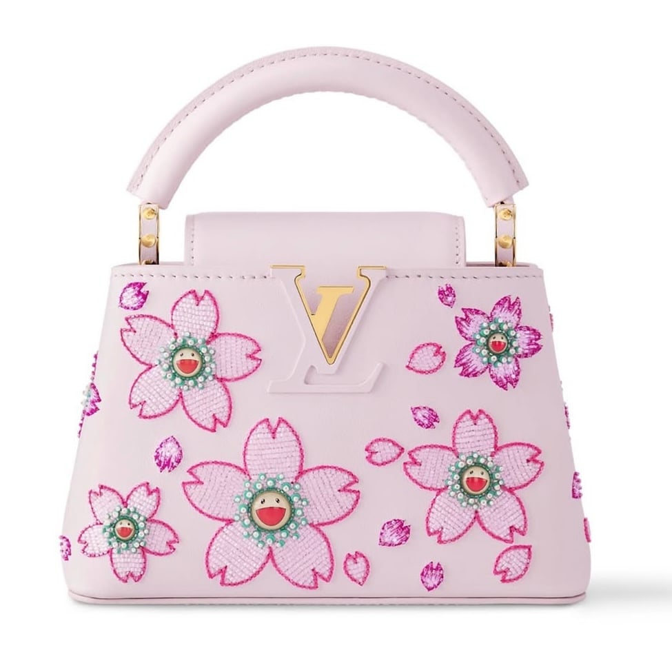 louis vuitton murakami cherry blossom 2025 capucines mini