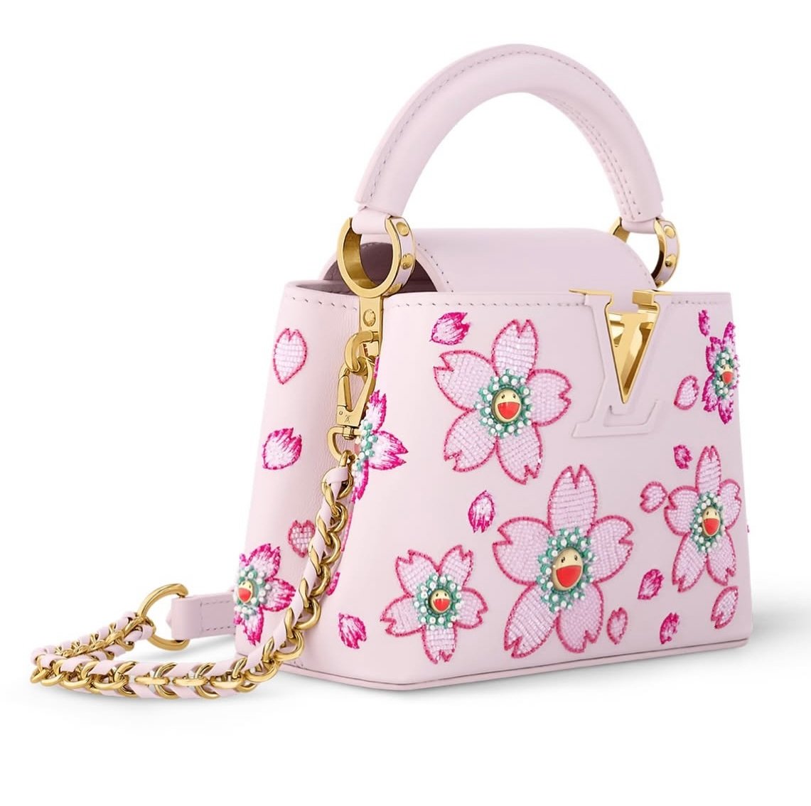 louis vuitton murakami cherry blossom 2025 capucines mini