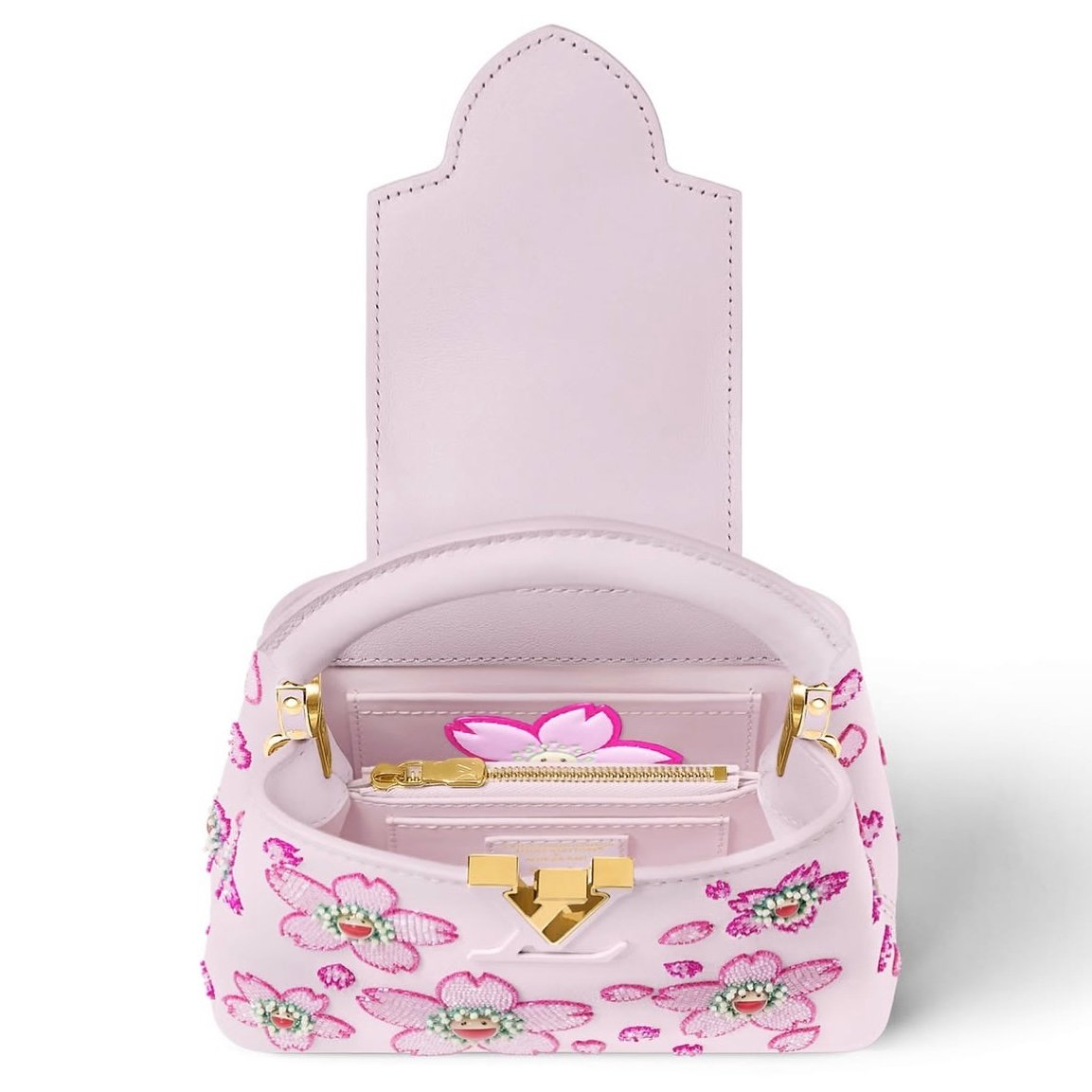 louis vuitton murakami cherry blossom 2025 capucines mini