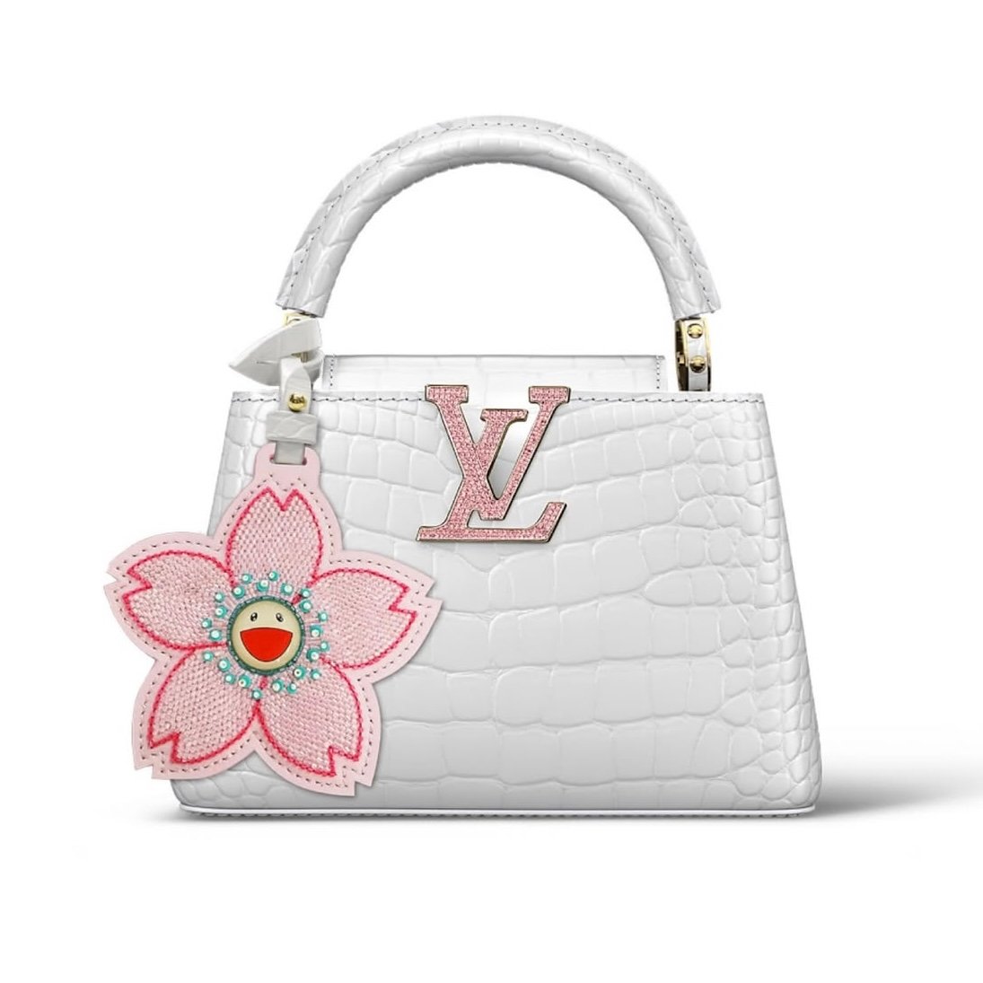 louis vuitton murakami cherry blossom 2025 capucines mini exotic