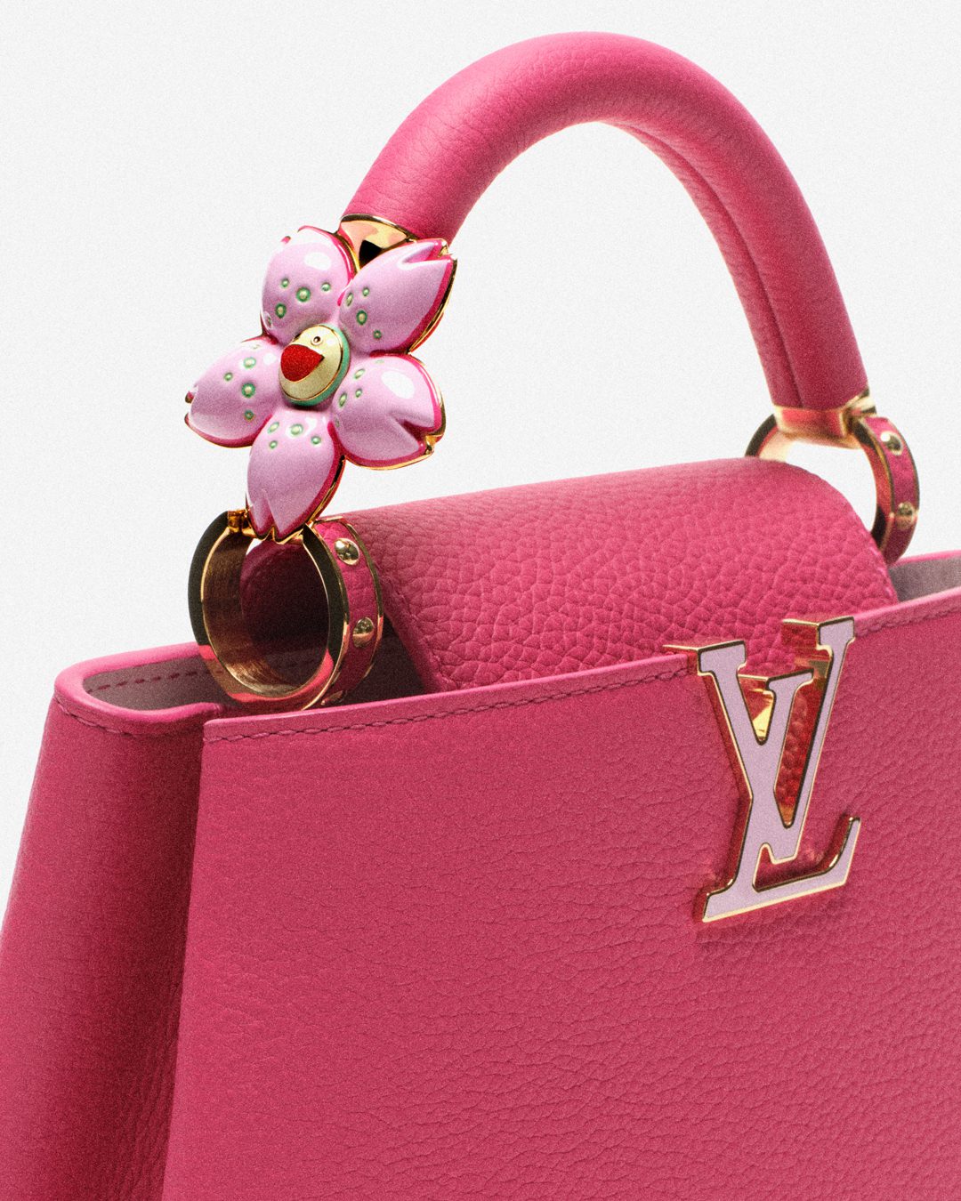 louis vuitton murakami cherry blossom 2025 capucines bb