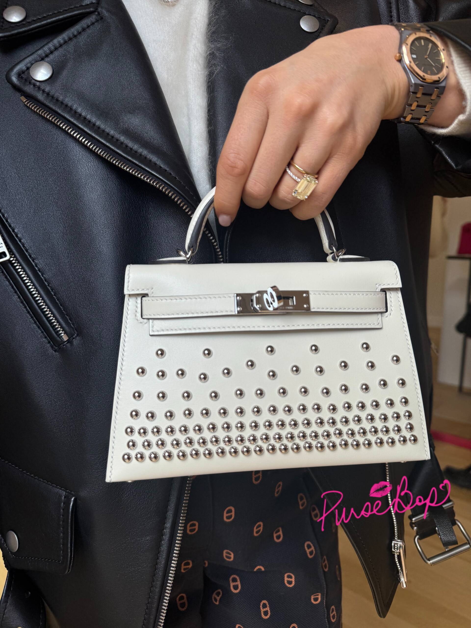 new studded mini kelly | white studded mini kelly | hermes news bags 2025 | hermes new bags fall-winter 2025 | new birkin 2025 | hermes women's fall-winter 2025 | hermes femme | hermes paris fashion week | paris fashion week style 2025 | pfw fw2025 | hermes women's fall winter 2025 bags | hermes women's fall winter 2025 handbags | hermes women's fall winter 2025 street style | hermes women's fall winter 2025 runway | hermes autumn winter 2025